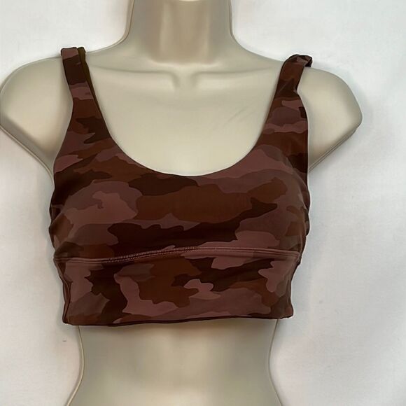 Lululemon Align brown reversible camouflage sport bra size 8. NWOT - Picture 6 of 16